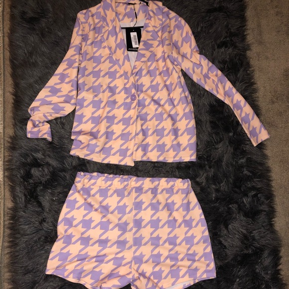 Pants - Blazer Short Set